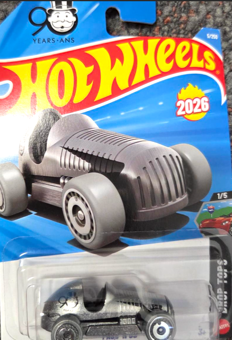 Hot Wheels 2026 Monopoly 90 Years ANS Pass 'N Go 5/250 Drop Tops 1/5