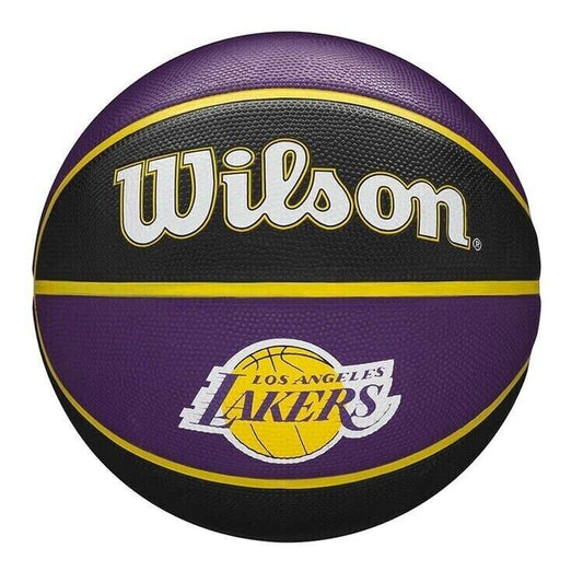 Wilson LA Lakers Licensed NBA Team Tribute Size 7 Basketball Boxed w/ Ball Pump