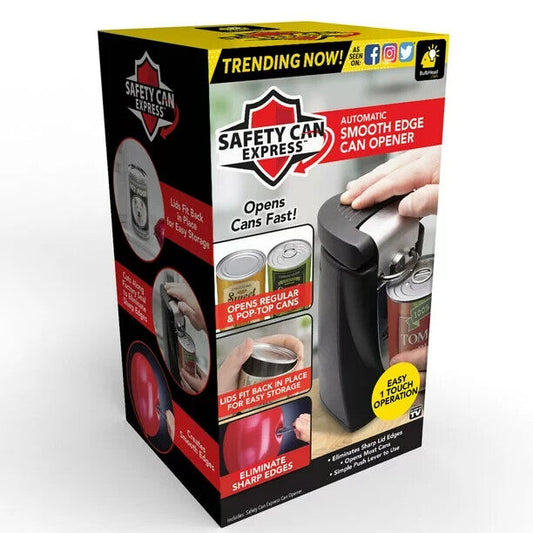 Safety Can Express Electric Automatic Smooth Edge Can Opener As Seen on TV