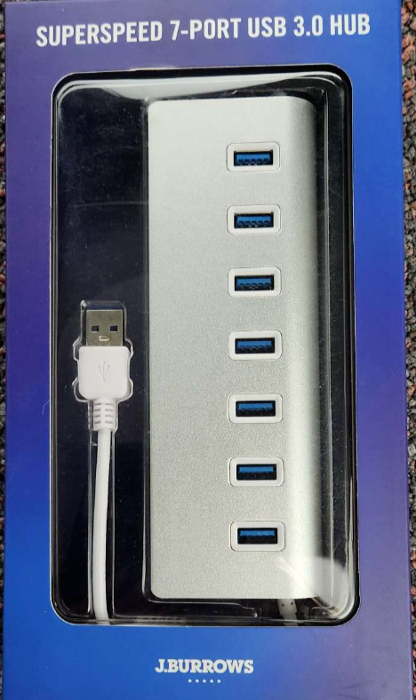 J.Burrows Superspeed 7- Port Usb 3.0 Hub