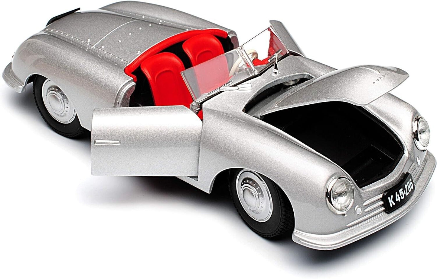 Official Porsche 356 No. 1 Roadster 1948 Alloy Diecast Car 1:24 WELLY MODEL TOY