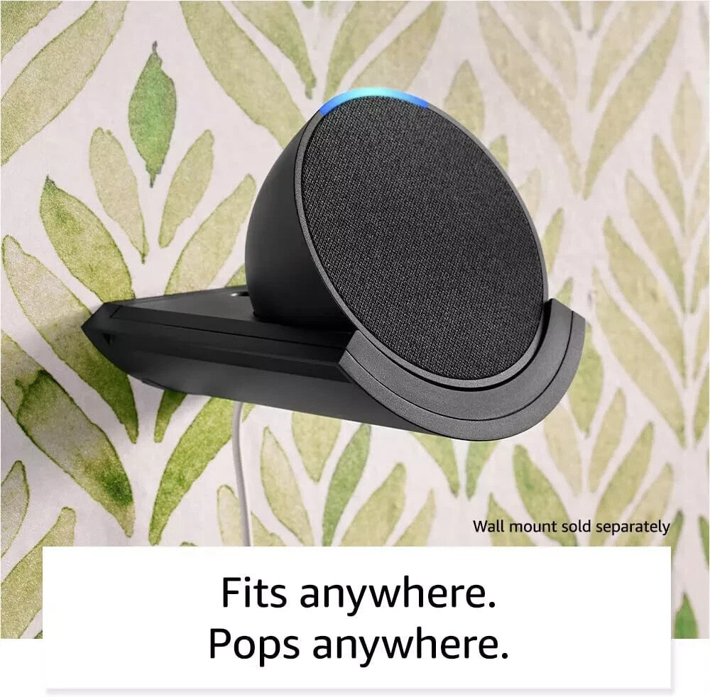 Amazon Echo Pop Compact Smart Speaker with Alexa - Charcoal