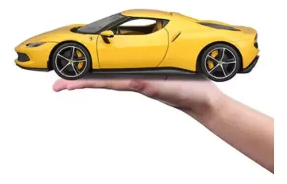 Maisto 1:18 Ferrari 296 GTB Yellow Die Cast Toy Diecast Car