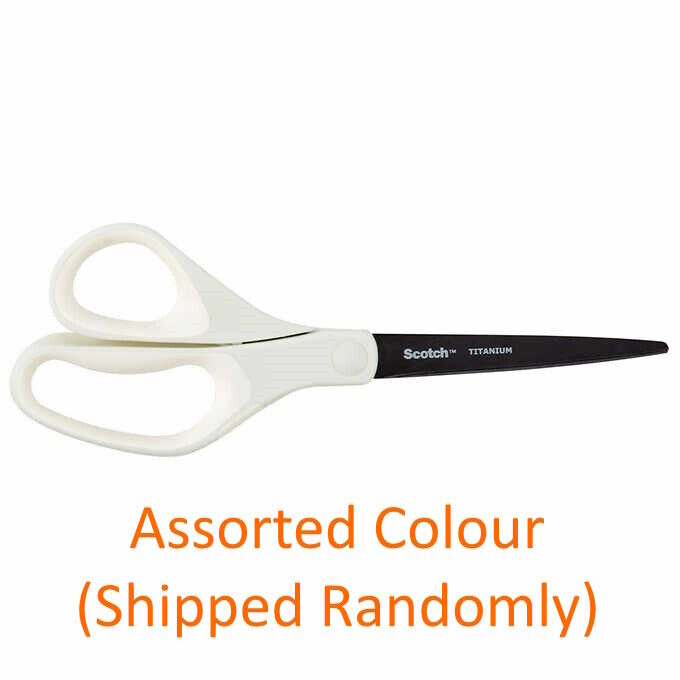 Scotch Scissors 3M 8inch Precision Ultra Edge Titanium Blades Soft Grip 1-3 pack