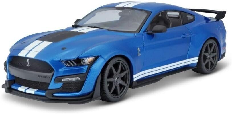 Maisto 1:18 Diecast Special Edition 2020 Mustang Shelby GT500 Model Car Blue