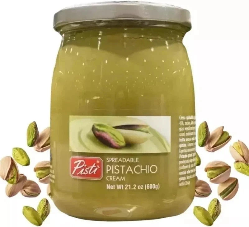 Pisti Sicilian Pistachio Cream Spread 600g - 1 Pack