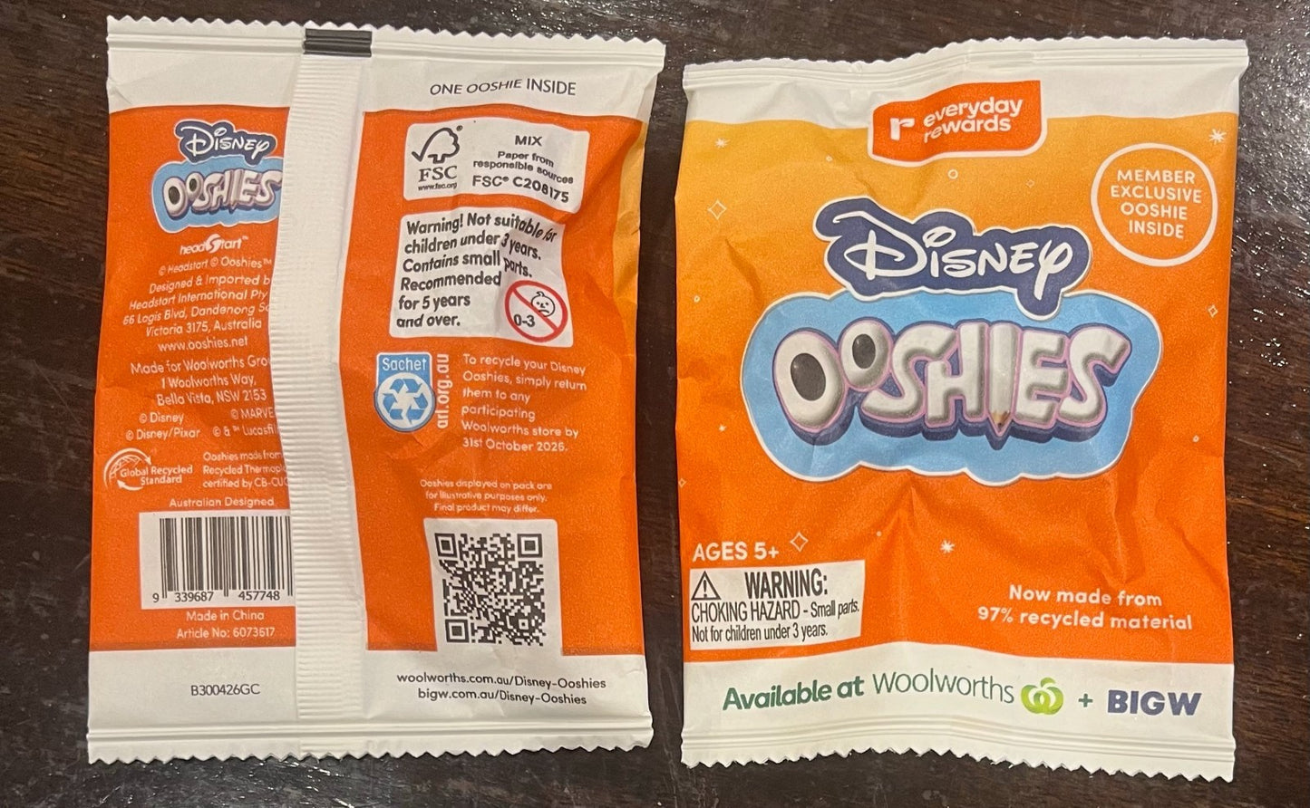2026 Woolworths Disney Ooshies Platinum Buzz Lightyear Sealed Member Exclusive