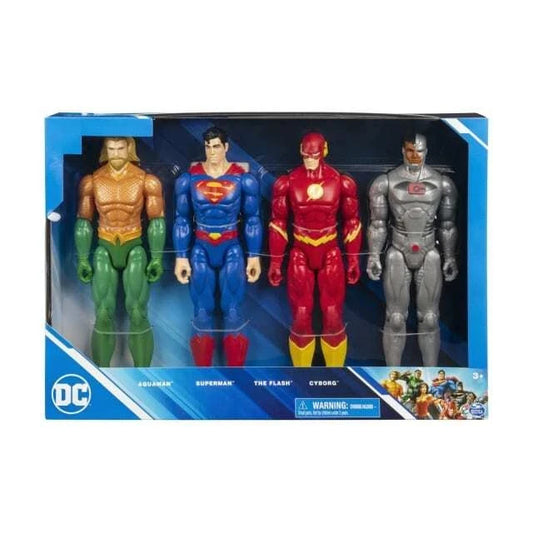 Aquaman Superman Flash Cyborg - DC Super Hero Action Figure Toy Set