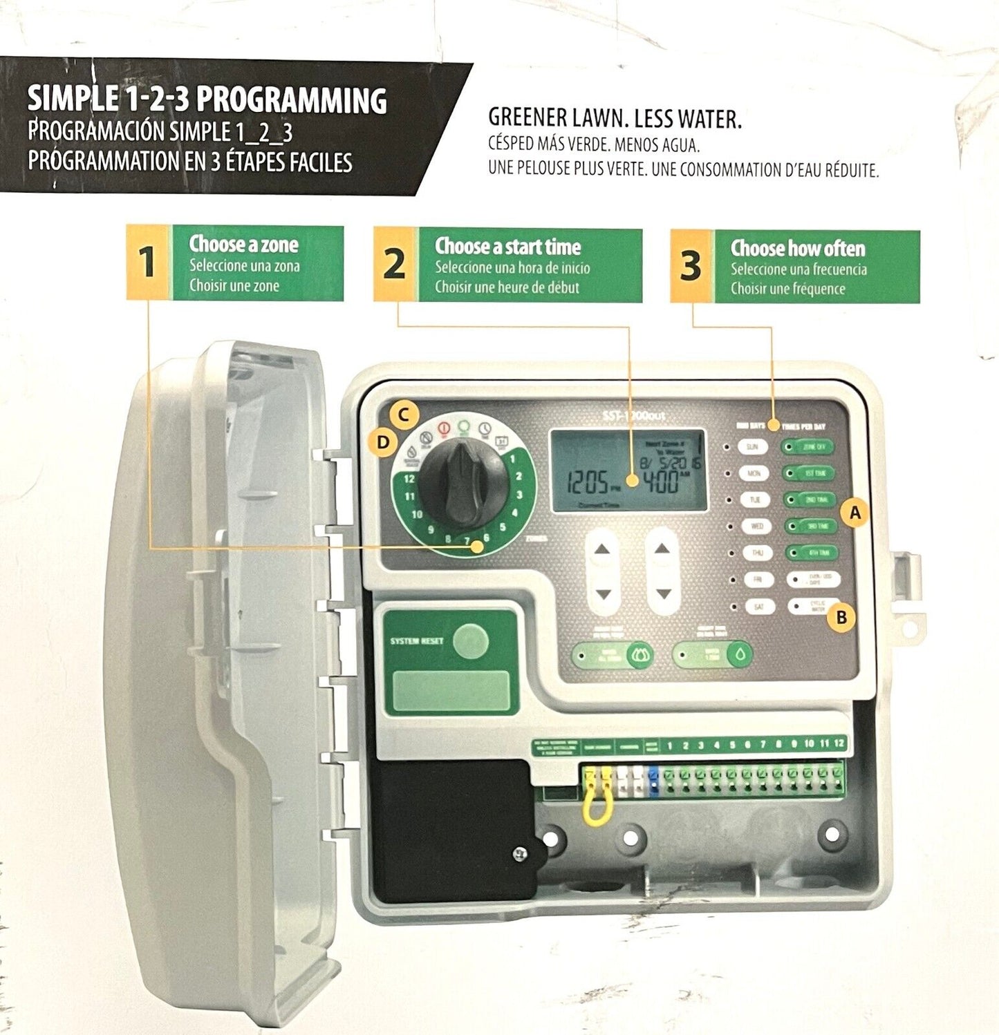 Rain Bird 6 Zone Irrigation Control Station 230V Indoor Outdoor SST600AUS