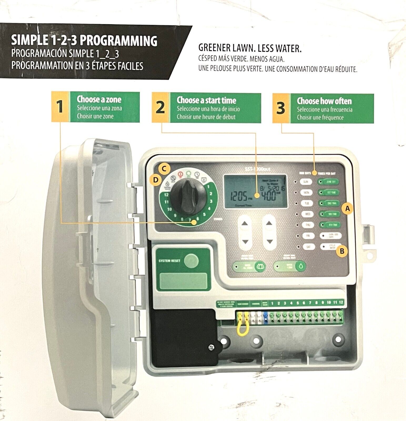 Rain Bird 6 Zone Irrigation Control Station 230V Indoor Outdoor SST600AUS
