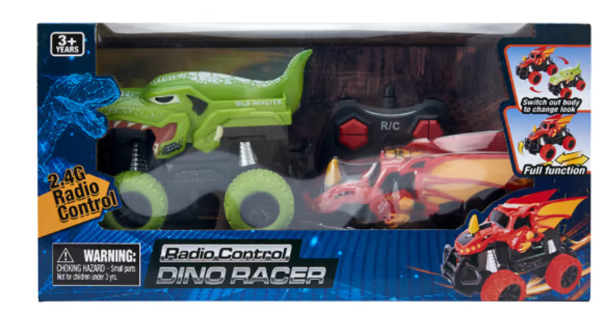 Radio Remote Control 2.4GHz Dino 2in1 Style Racer Age 3+