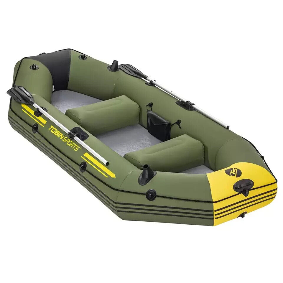 Tobin Sports Canyon Pro 3 Person Inflatable Raft Set Inflatable Boat Rib Boat