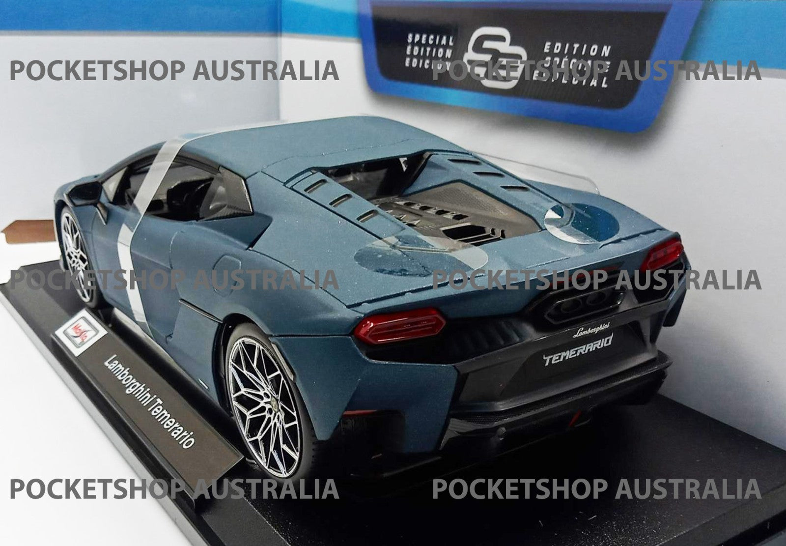 Maisto Blue Lamborghini Temerario 1:18 special edition Diecast Display Toy Car