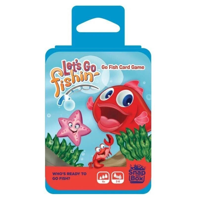 Snapbox Lets Go Fishin Portable Party Fishing Card Game in Travel Case