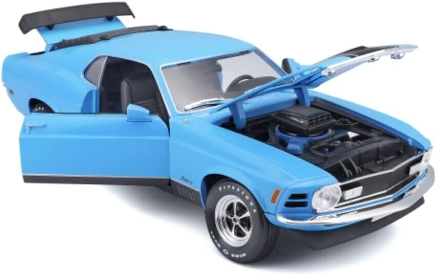 Maisto 1970 Ford Mustang Mach 1 Blue Die Cast Model car