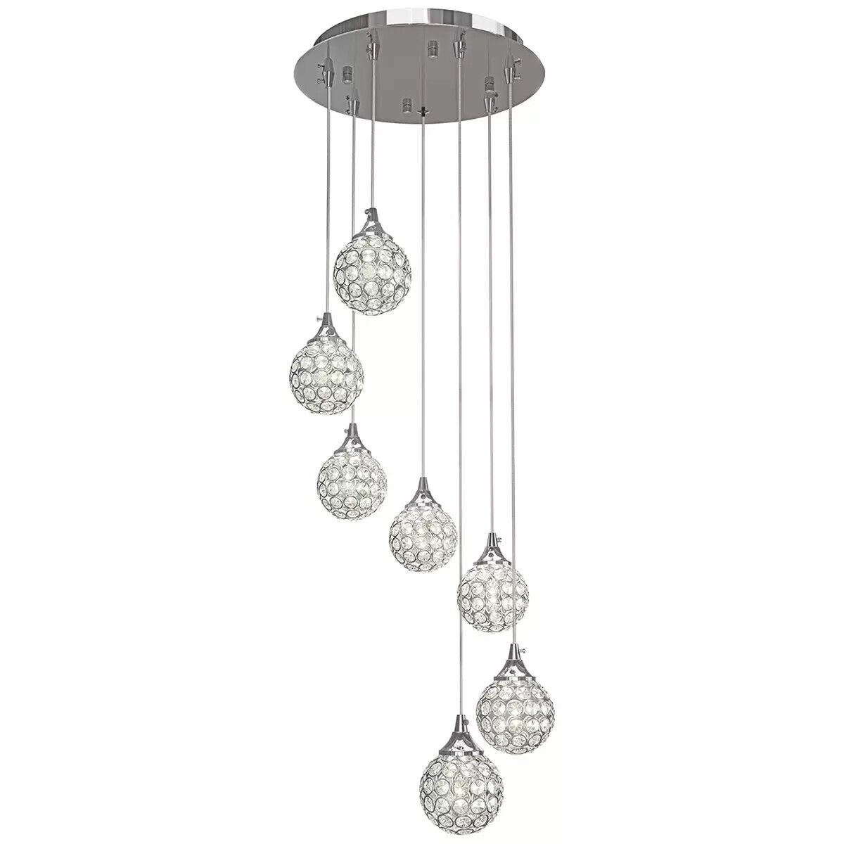 Artika Ceiling Light with 7 LED Pendants Modern Pendant Adjustable height AU