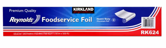 Kirkland Signature Heavy Duty Aluminium Foil 45cm x 150M Brand New