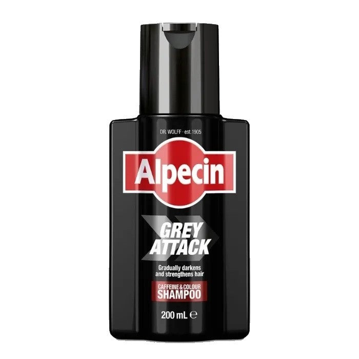 4X Alpecin Grey Attack Caffeine Colour Shampoo 200ml Anti-Grey & Hair Strengthen
