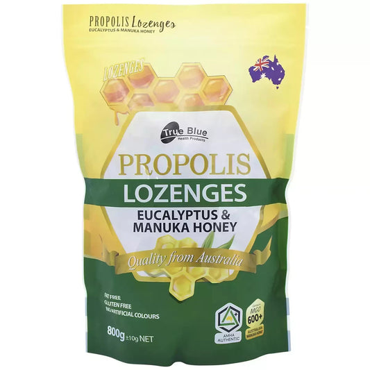 True Blue Propolis, Manuka Honey And Eucalyptus Lozenges 800g
