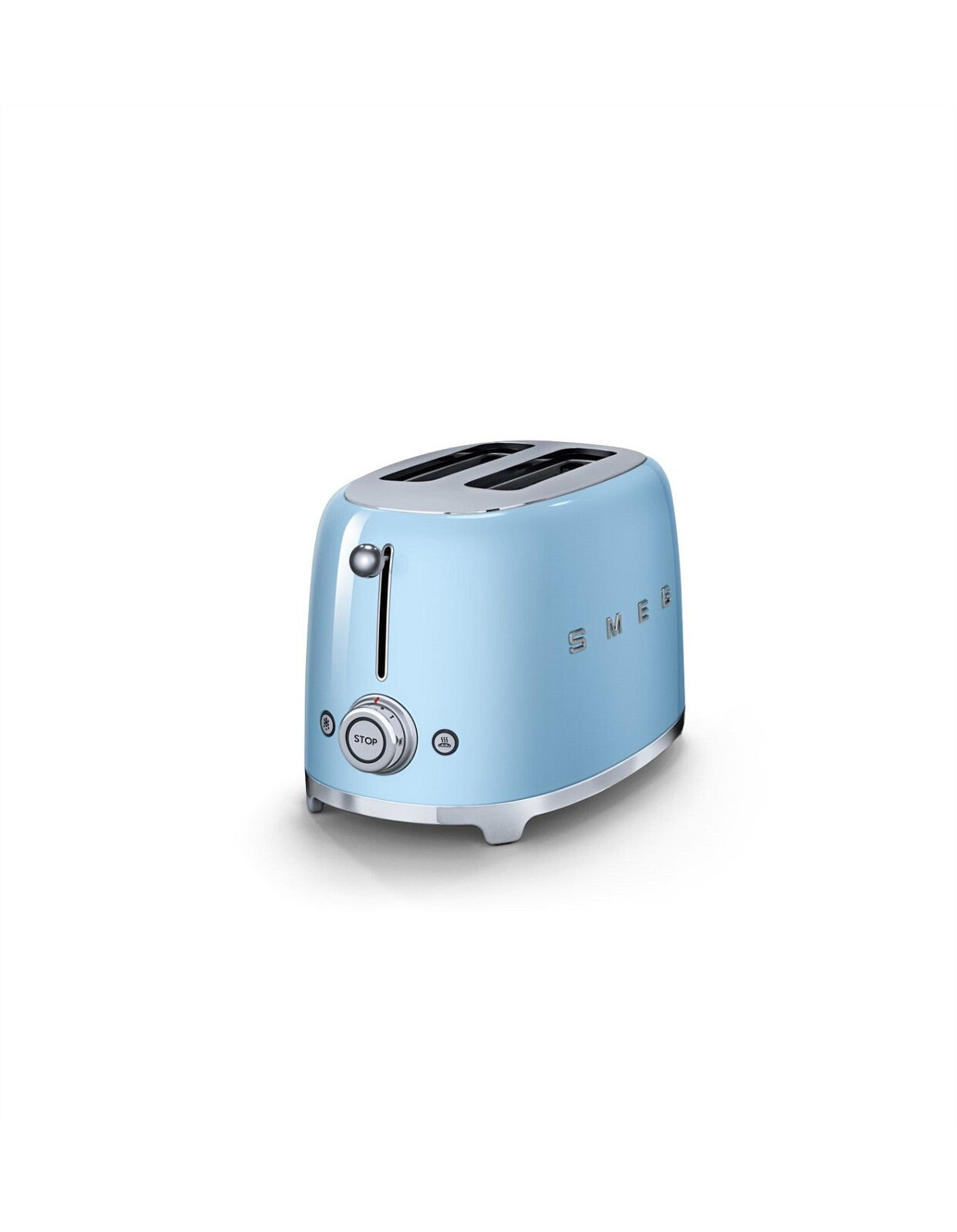 Smeg 50s Retro Style 2 Slice Toaster Pastel Blue TSF01PBAU Kitchen Toasters