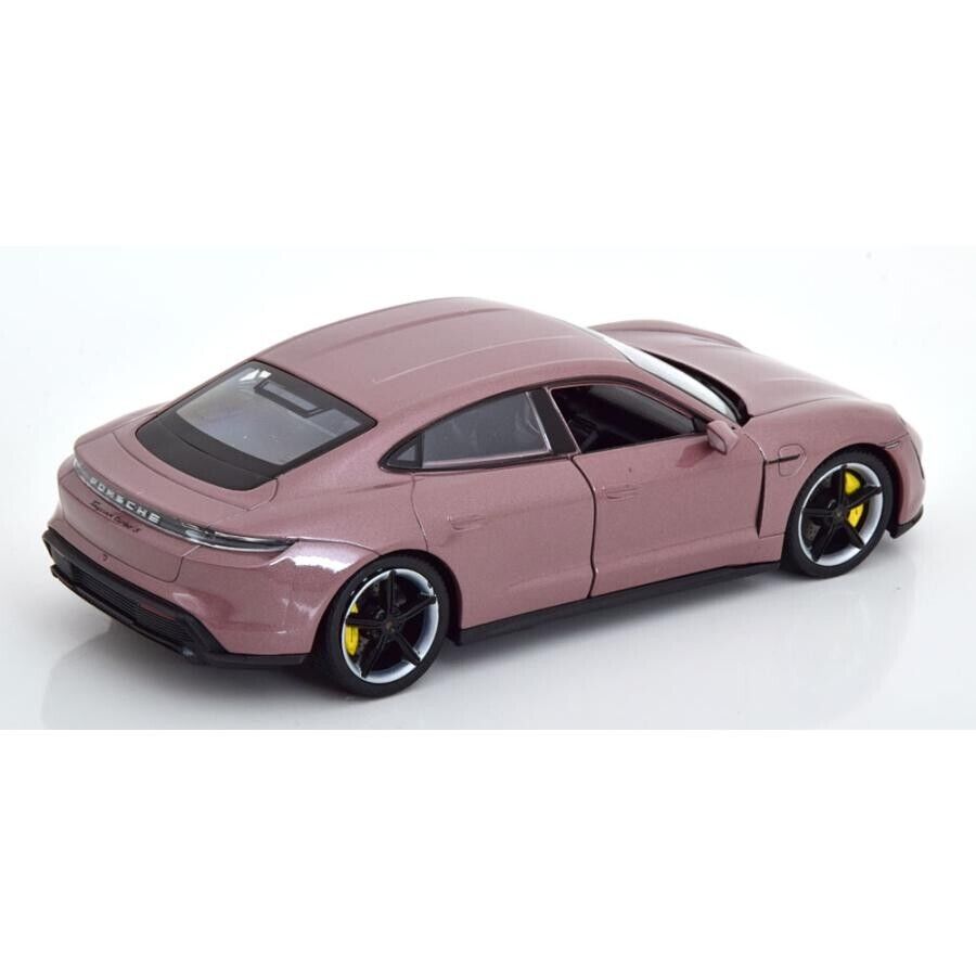 Official Porsche Taycan Turbo S year 2020 metallic Diecast Car 1:24 Welly Toy