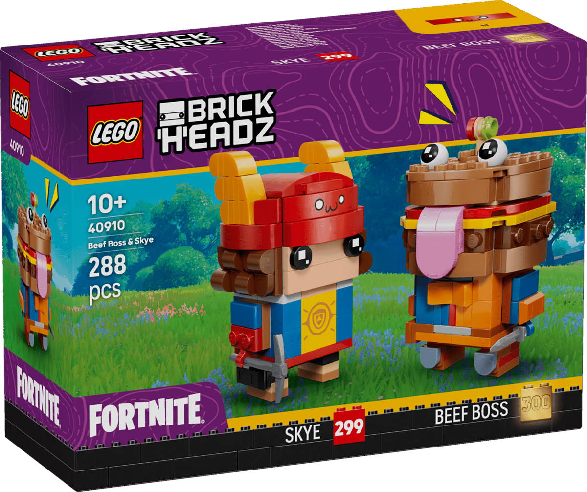 LEGO 40910 Fortnite Beef Boss & Skye Figures BrickHeadz - BRAND NEW / SEALED