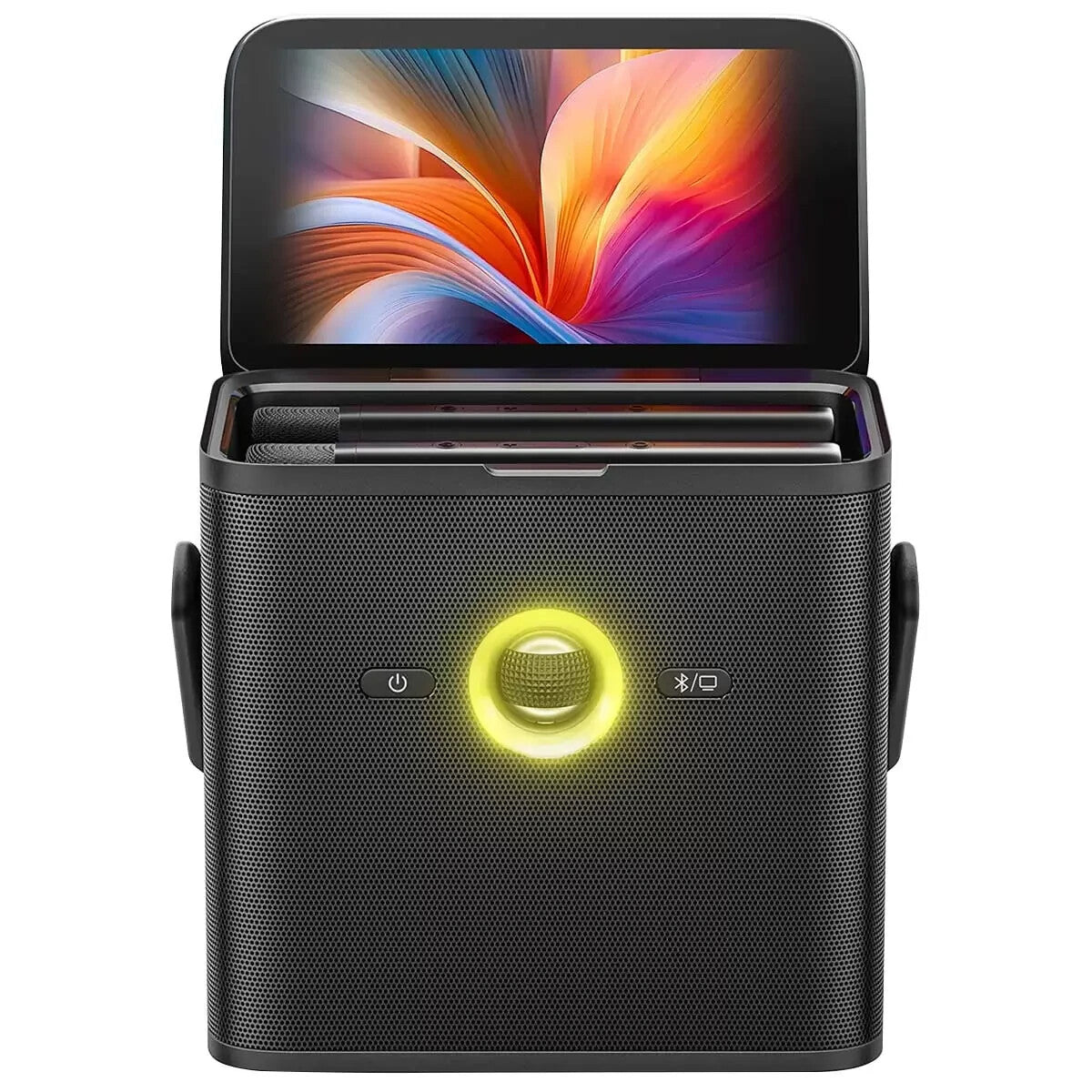 Ikarao Shell S3 Portable 80W Karaoke Speakers 7”  Display 2x Smart Wireless Mic