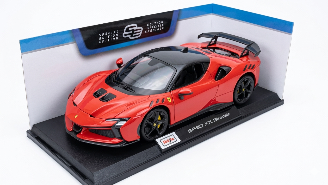 Maisto 1:18 Ferrari SF90 XX Stradale Orange Diecast – Special Edition