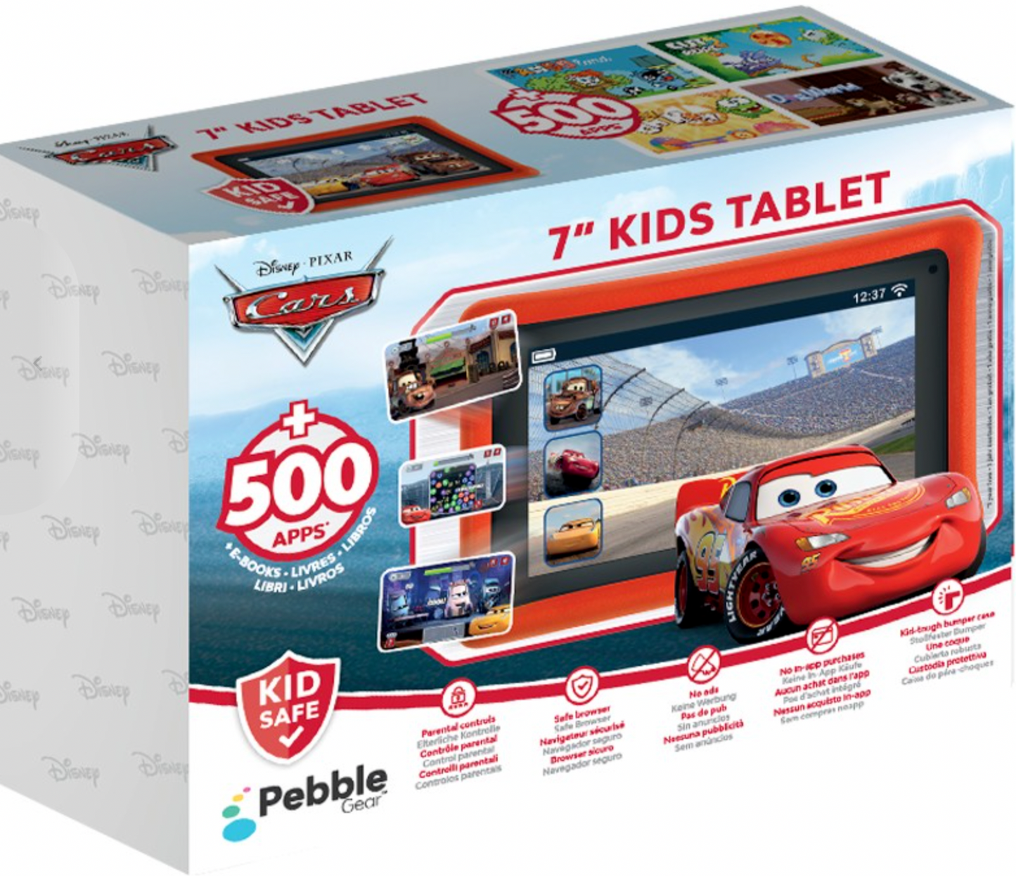 Pebble Gear Disney Cars 7" Kids Tablet