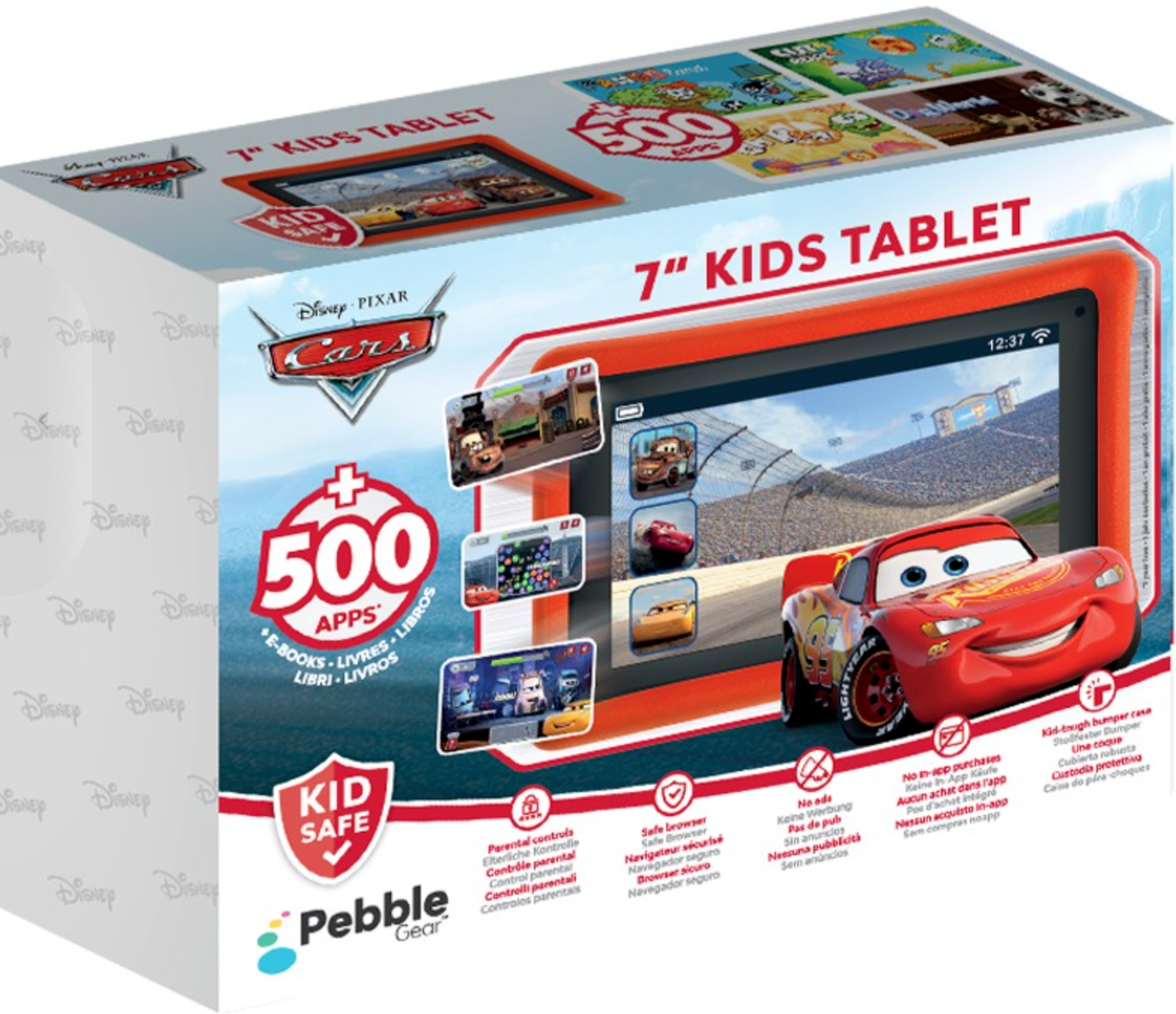 Pebble Gear Disney Cars 7" Kids Tablet