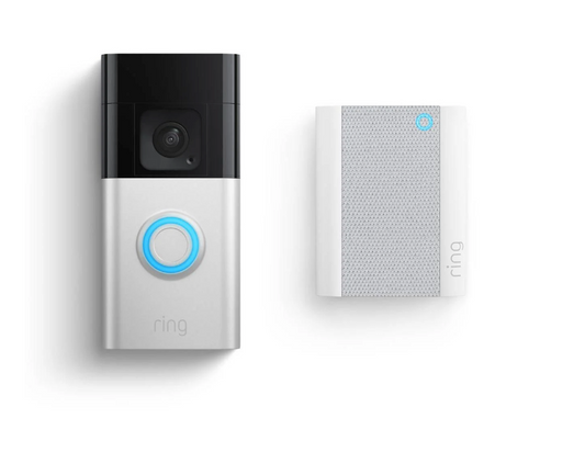 Ring Battery Video Doorbell Plus & Chime 1536p HD Video Audio Alerts
