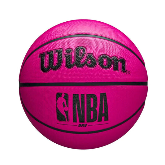 Wilson NBA Licensed DRV Basketball - Size 7 Pink with Black Words