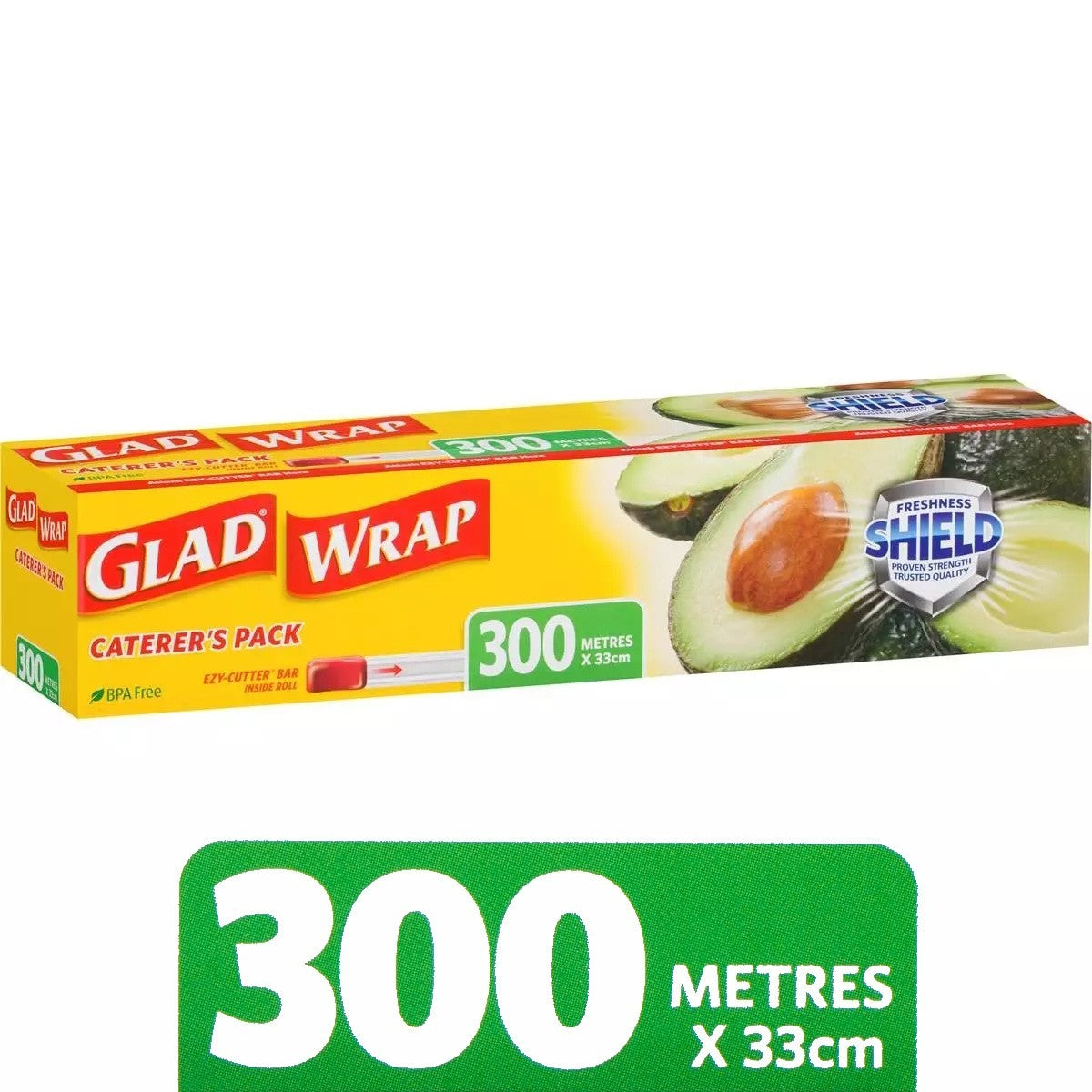 Glad Sealing Wrap Food Wrapping Cover Multipurpose BPA-Free Seal 33CM x 300M