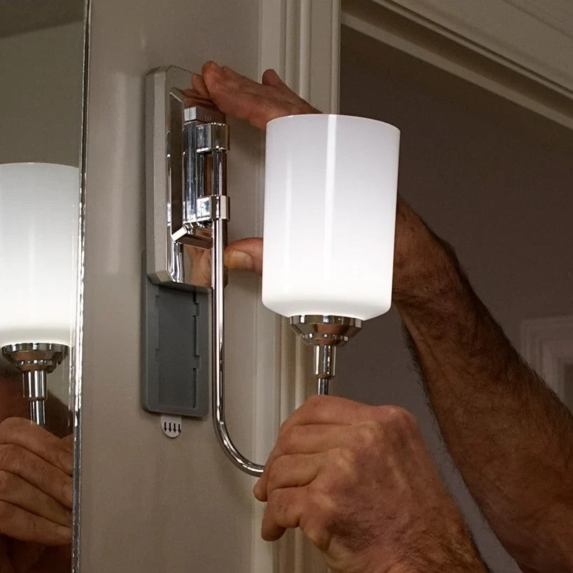 Smart Sconce Chrome Wireless Wall Light*Swivels 180 degrees AS SEEN ON TV