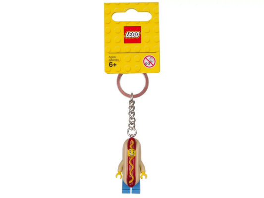 LEGO HOT DOG SUIT GUY KEYRING 853571 KEYCHAIN CMF SERIES 13 RARE