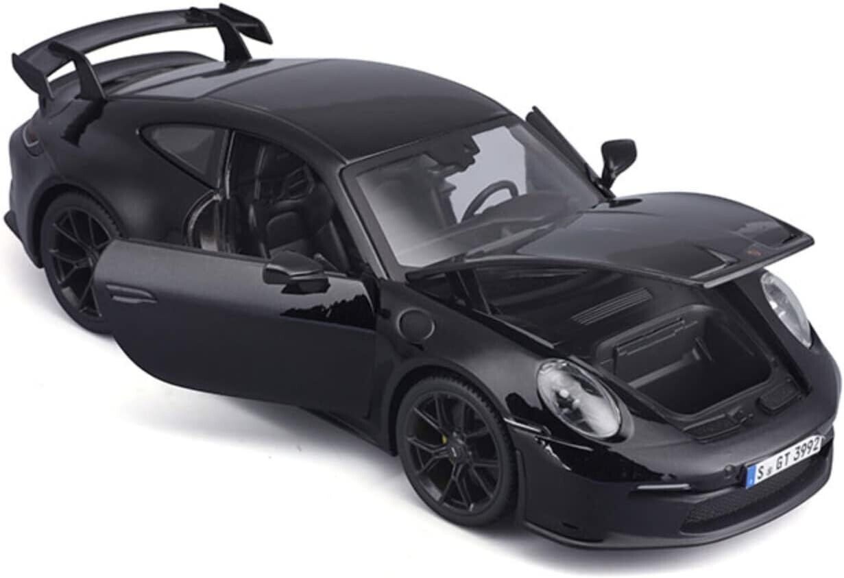 Maisto 1:18 2022 Porsche 911 GT3 Racing Diecast Model Car New in Box Black