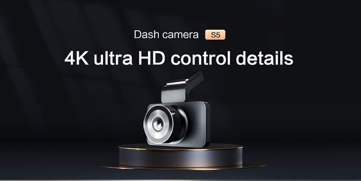 Dahua S5 4K Dash Cam UHD 3840P × 2160P Car Dash Camera G-Sensor
