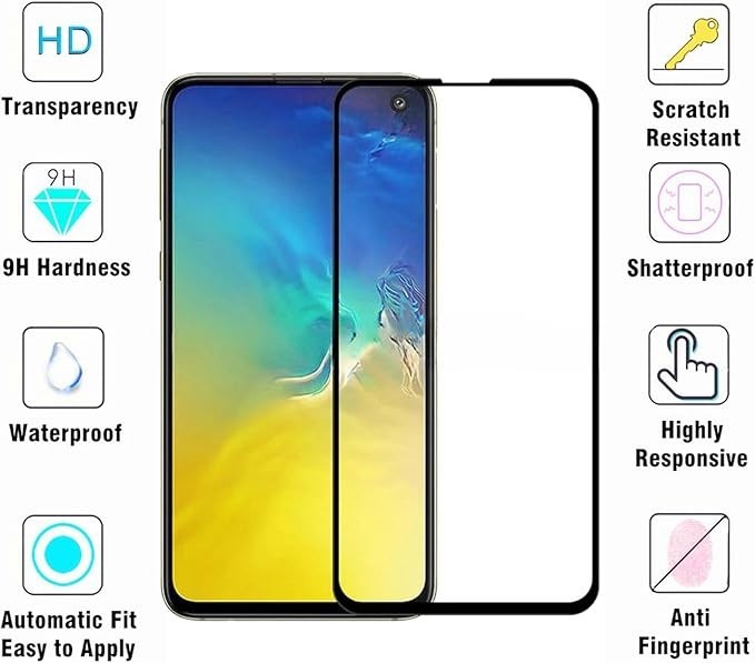 [2 Pack] for Samsung Galaxy S10E Screen Protector 9H Hardness Tempered Glass