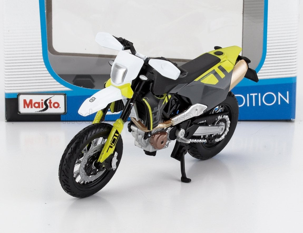 Maisto 1:18 – 2023 Husqvarna 701 Supermoto – Special Edition Model