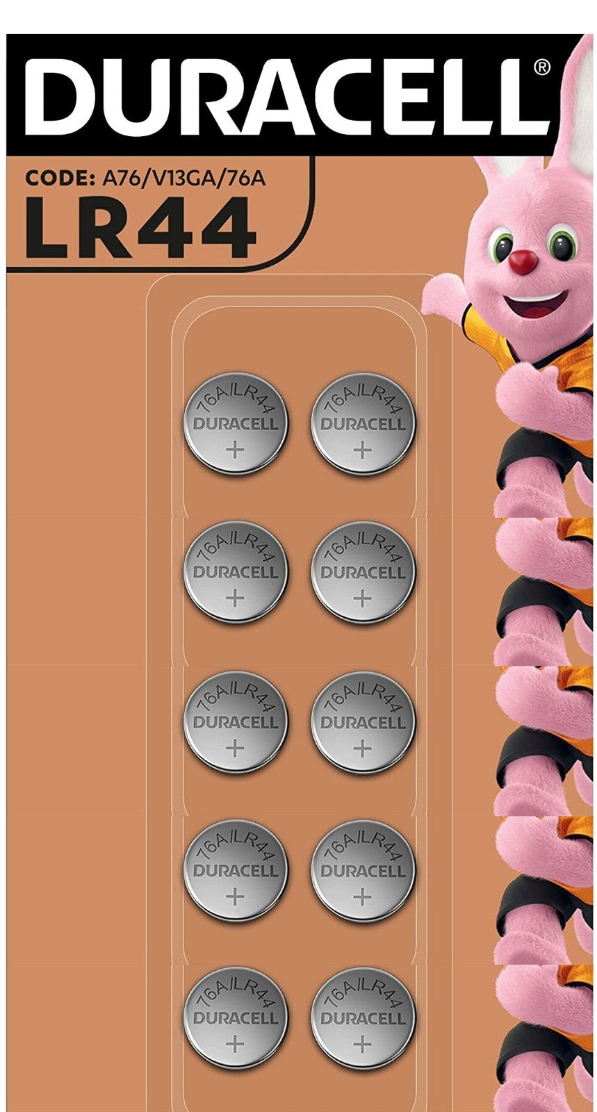 Duracell A76 / LR44 1.5V Batteries Original Sealed 2 / 4 / 10 Pack Free Ship