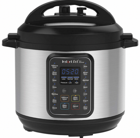 Instant Pot Duo Gourmet 9 in 1 Multi Use Electric Pressure Cooker 5.7L Silver