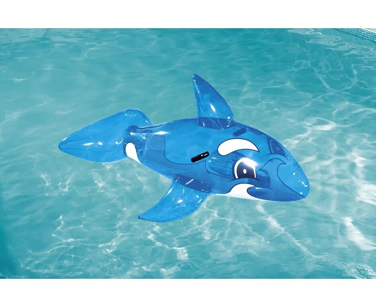 Inflatable Whale Pool Toy Ride On Float Water Play Ride On Swimming Pool Rider