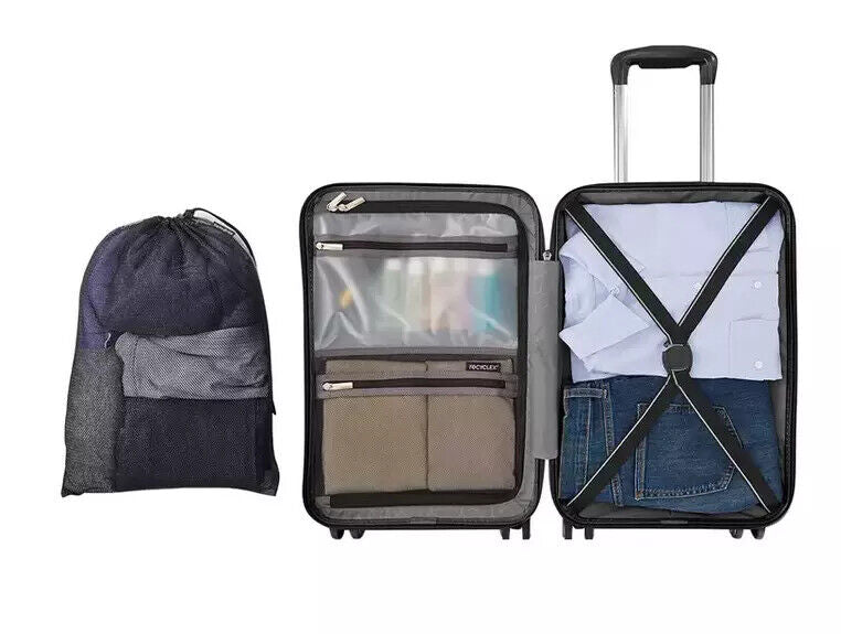 Samsonite Element XLT Luggage 2 Piece Set Silver 20" carry-on 27" Spinner