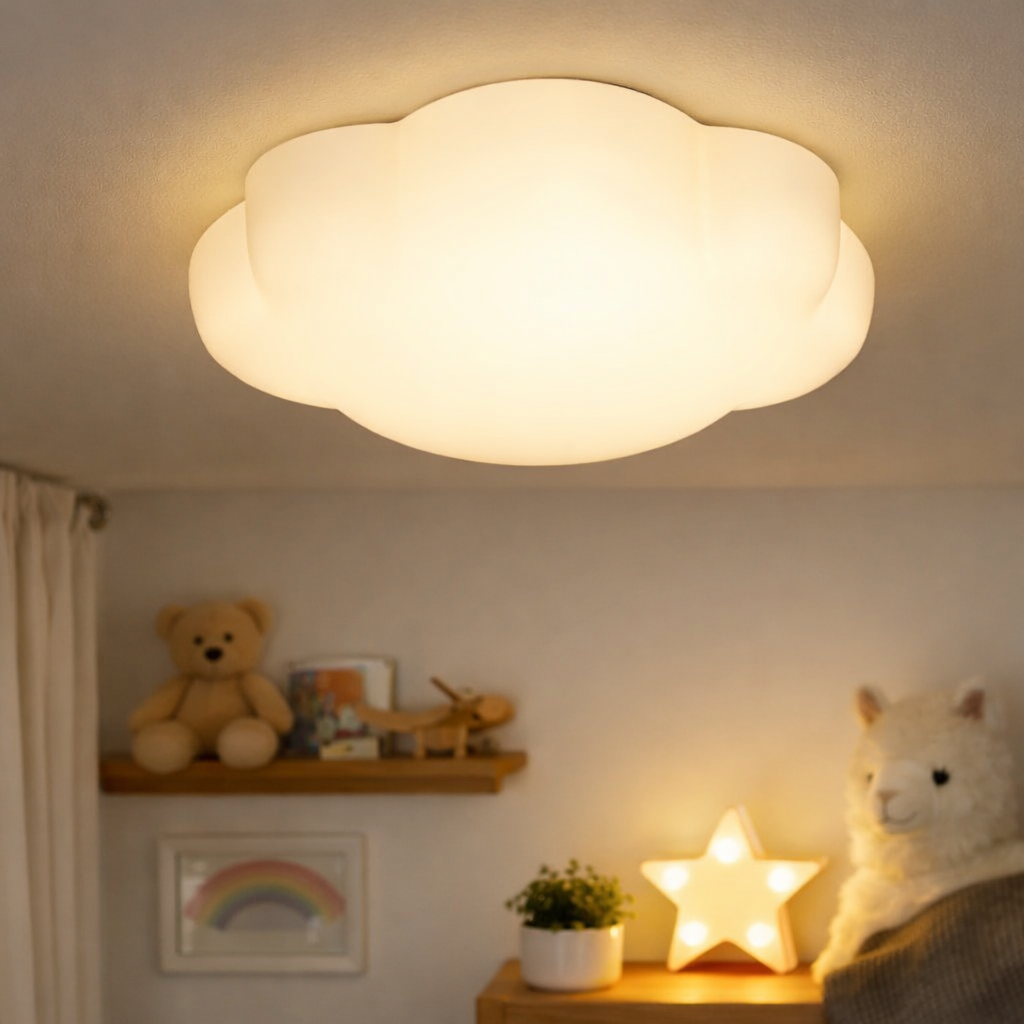 Ikea YLLESTA Children's Cloud 33CM Ceiling Lamp for LED Light bulb E27 Kids Room