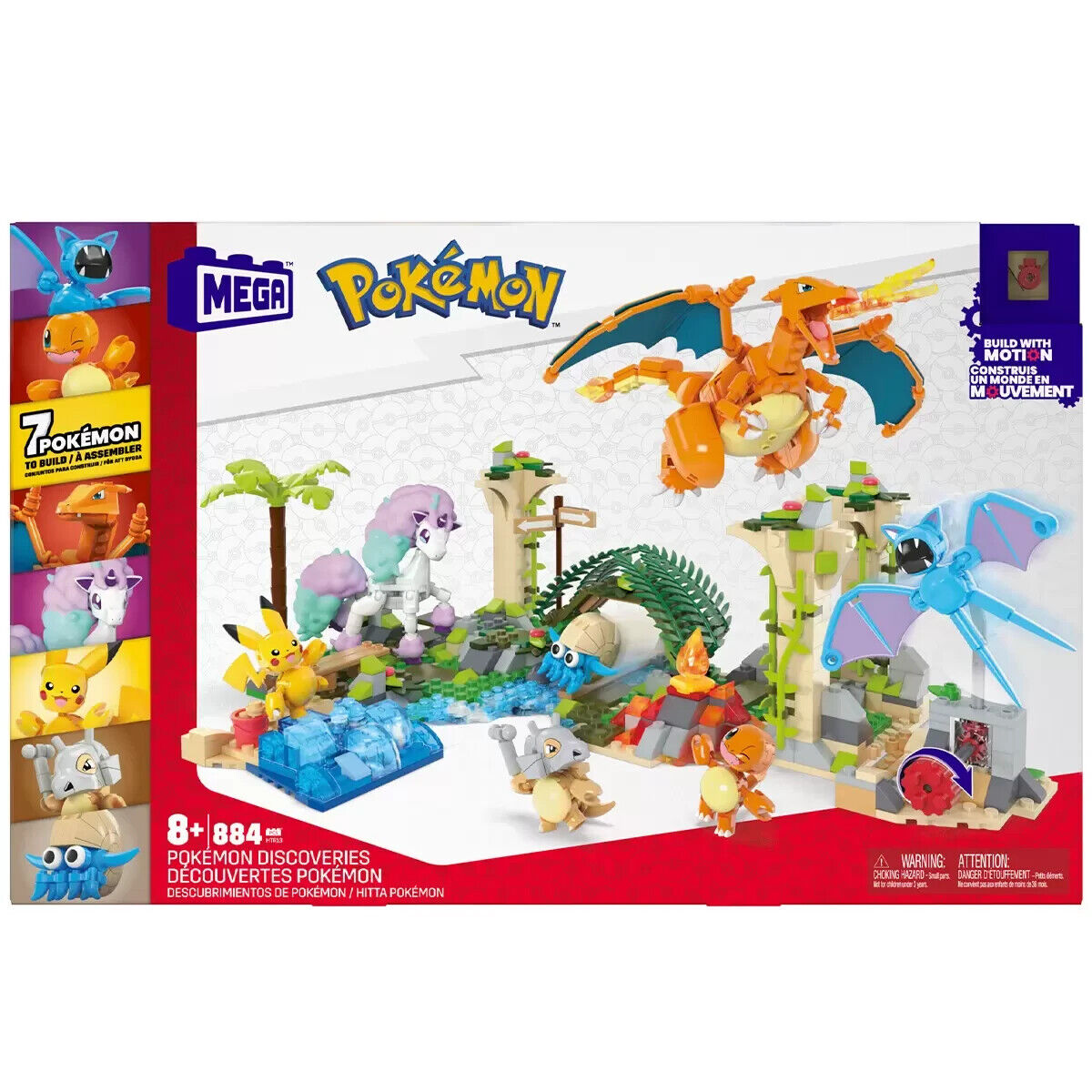 MEGA Construx Pokémon Discoveries 884 Piece Bundle. New In Box