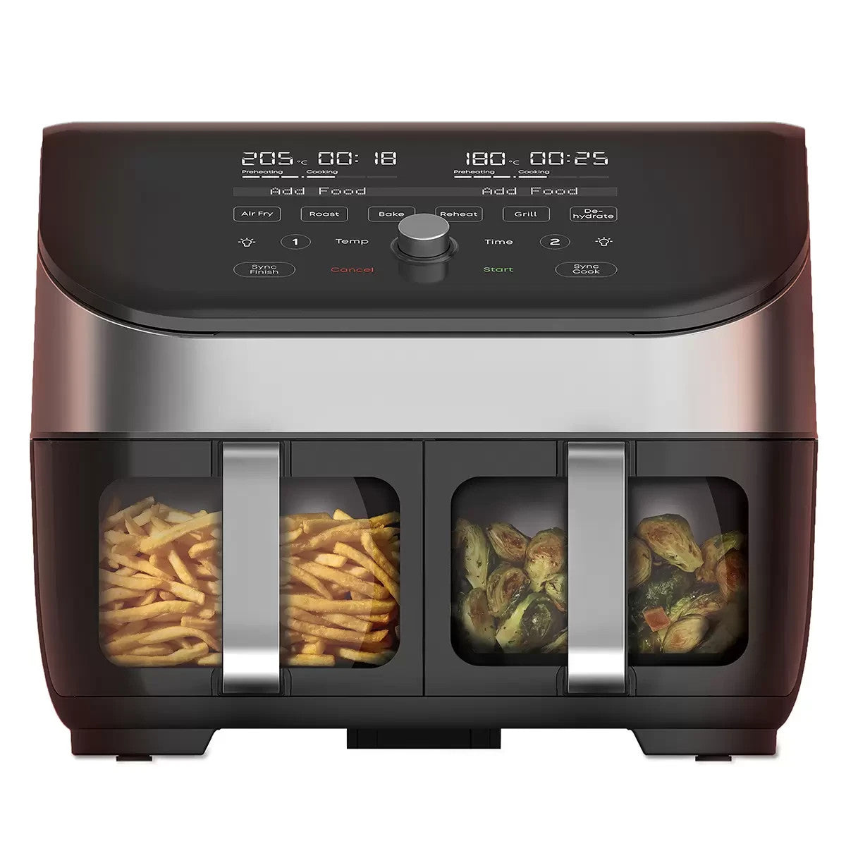 Instant Pot Vortex Plus Clear Cook Dual Basket Airfryer 8L
