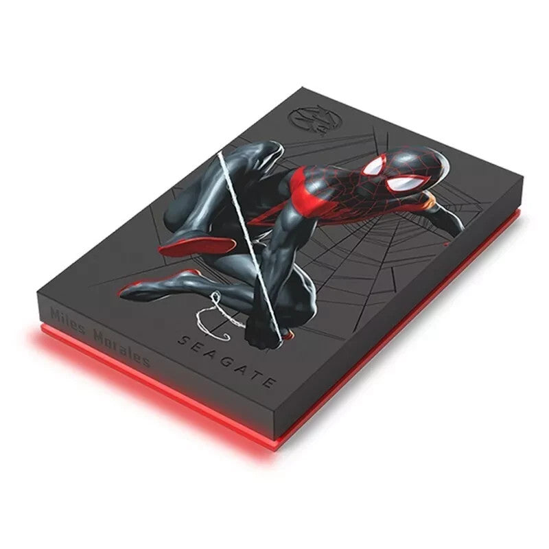 Seagate FireCuda External Gaming Hard Drive 2TB Marvel Miles Morales RGB LED