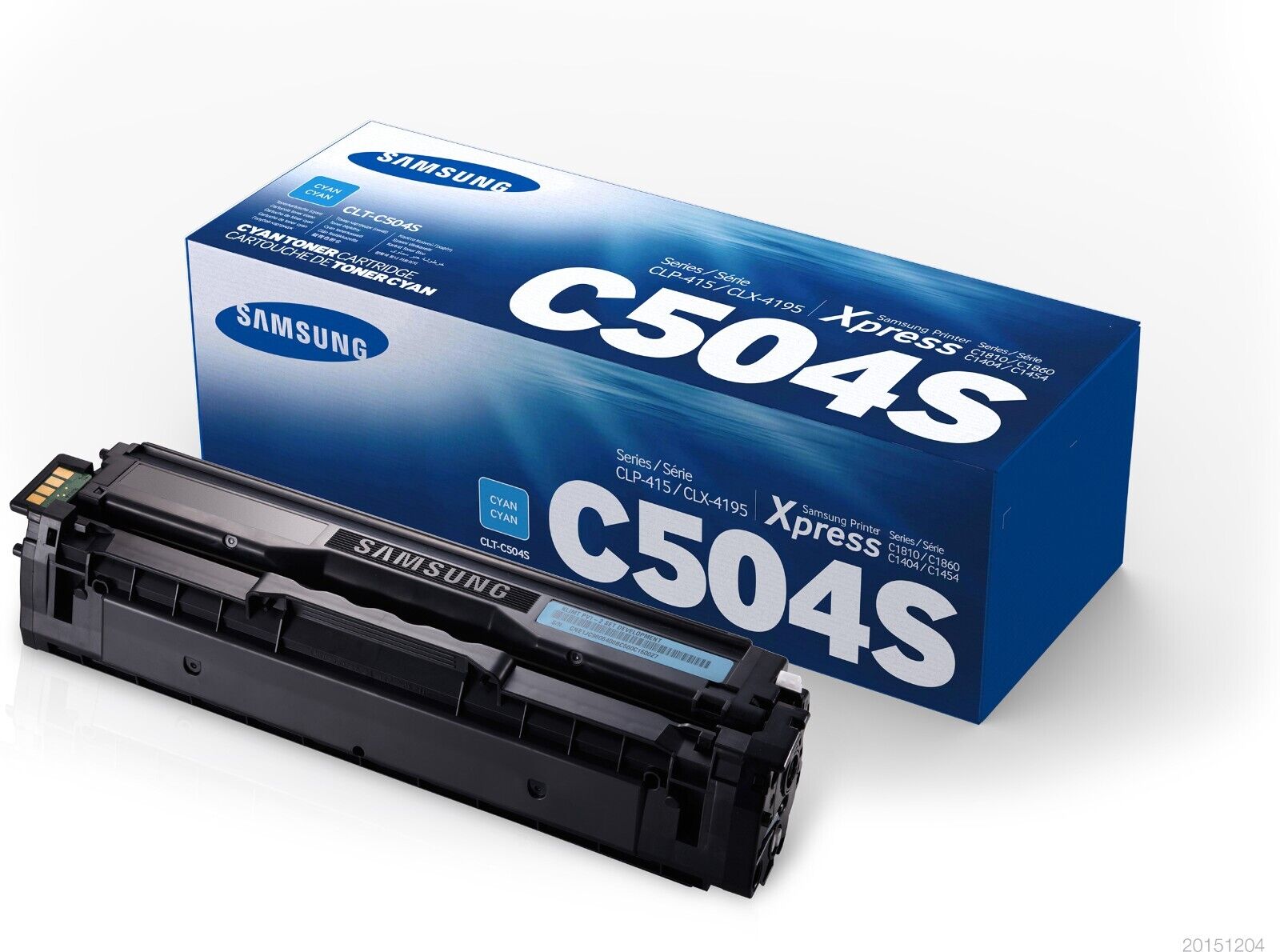 New Genuine Samsung CLT-C504S Cyan Toner Cartridge CLP-415 CLX-4195 C1810 C145x