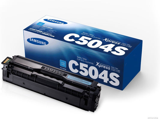 New Genuine Samsung CLT-C504S Cyan Toner Cartridge CLP-415 CLX-4195 C1810 C145x
