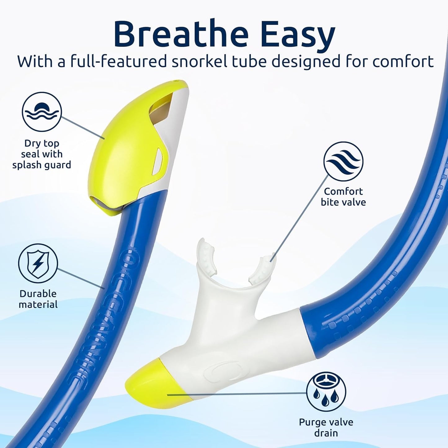 Oceanic Youth Junior Snorkeling Set Size S/M Teen JR 9-13.5 Adjustable Size